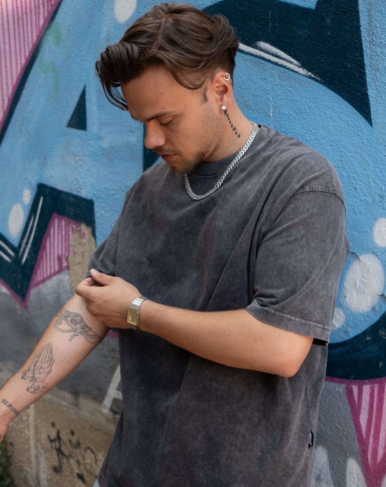 Oversize Yıkamalı T-shirt