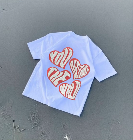 Kabartma Baskı Oversize T-shirt