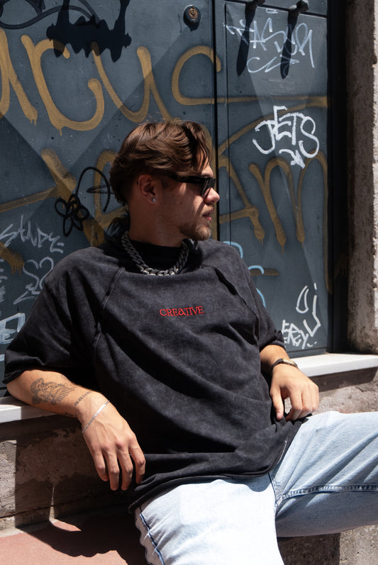 Creative Nakış Baskı T-shirt